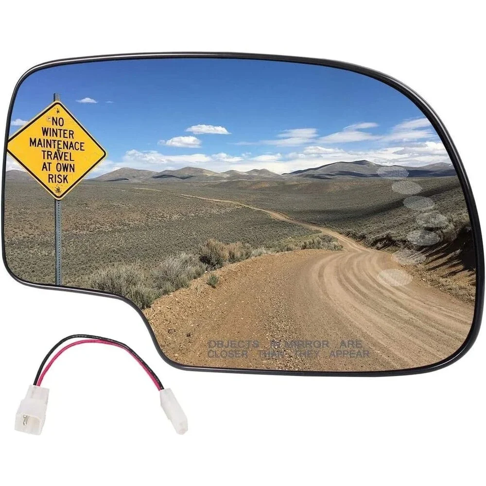 Passenger Side Heated Mirror Glass Compatible with 2003-2007 Chevy Silverado